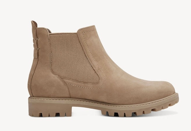 CAMEL LEATHER CHELSEA ANKLE BOOT