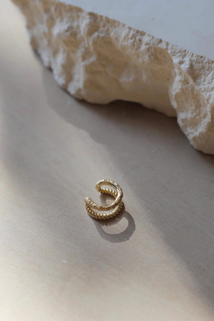 BRAID GOLD EAR CUFF