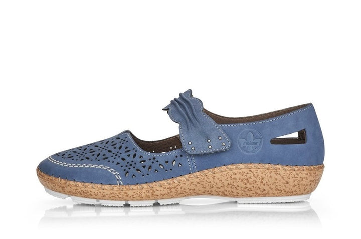 BLUE VELCRO STRAP SHOE