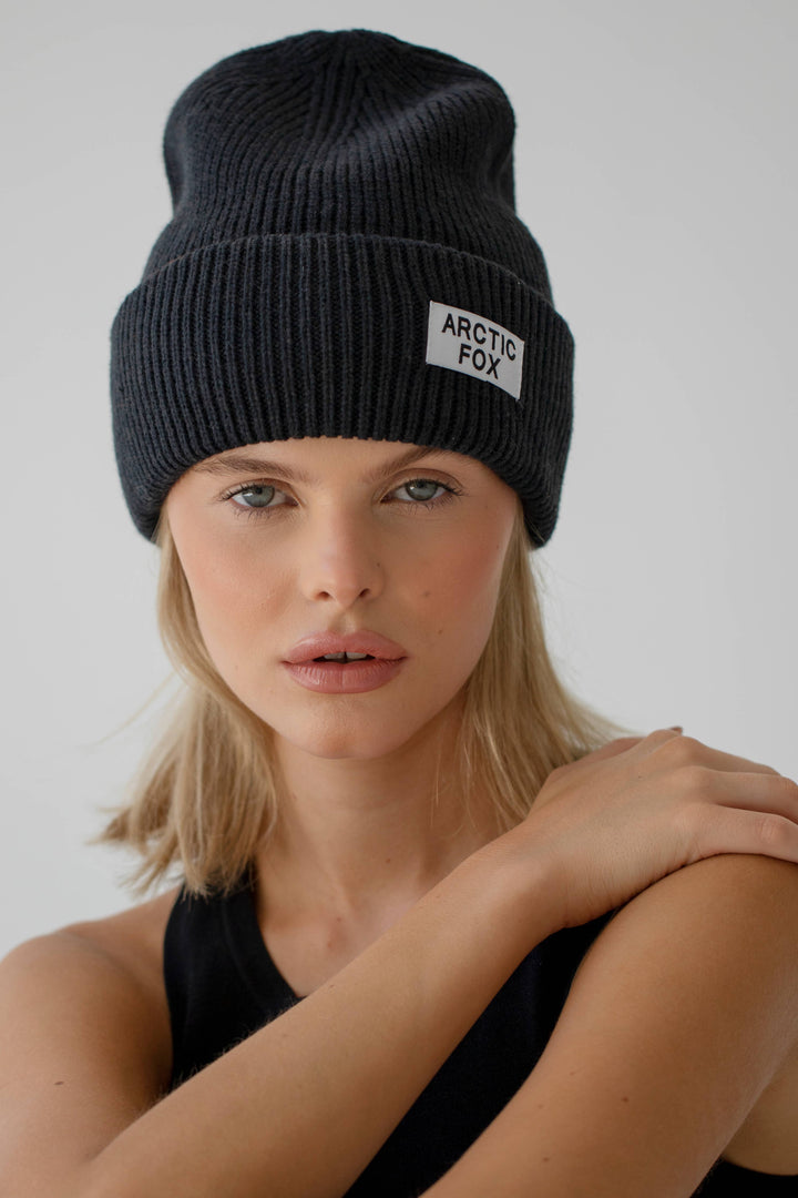 Recycled Bottle Beanie - Black Onyx - AW24