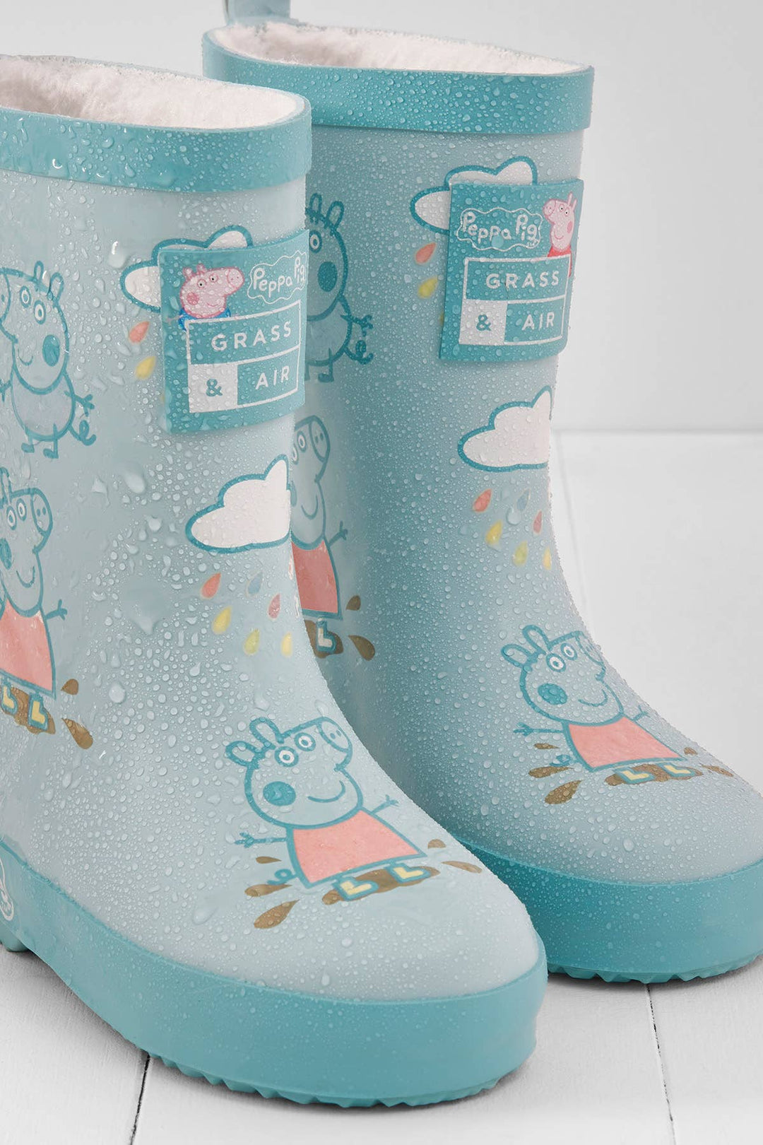 Peppa Pig George Blue Colour-Changing Kids Wellies: UK4