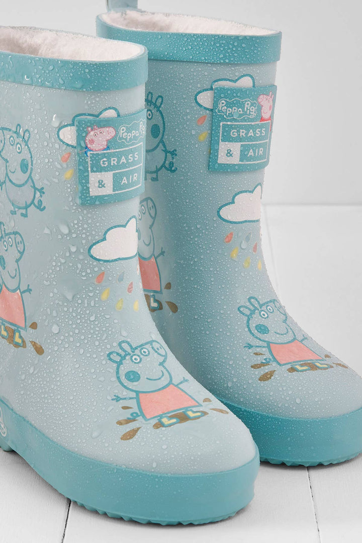 Peppa Pig George Blue Colour-Changing Kids Wellies: UK4
