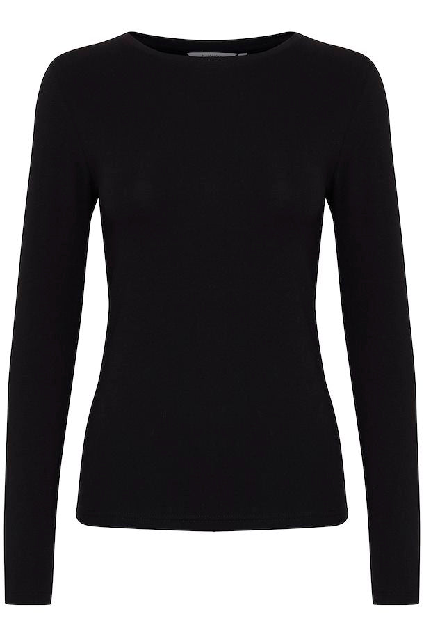 BLACK PAMILA LONG SLEEVE TOP