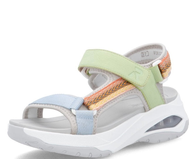 W3151-90 LADIES' SANDALS MULTI ZICK-ZACK-KONSTRUKTION