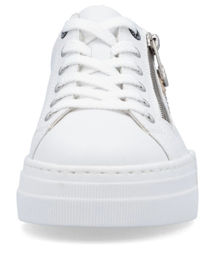 N4924-81 WHITE COMBINATION  ZIP SHOES