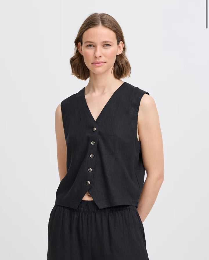BLACK FALAKKA WAISTCOAT