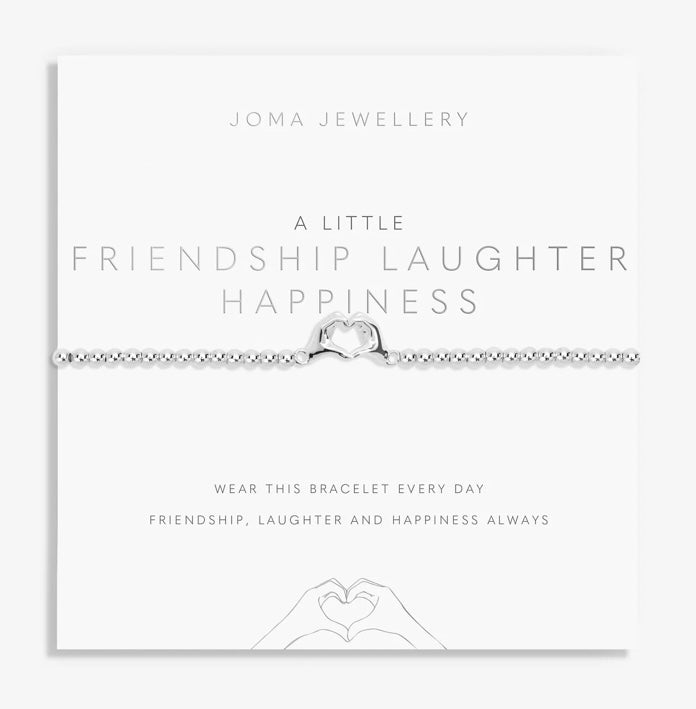 A LITTLE FRIENDSHIP LAUGHTER HAPPINESS BRACELET