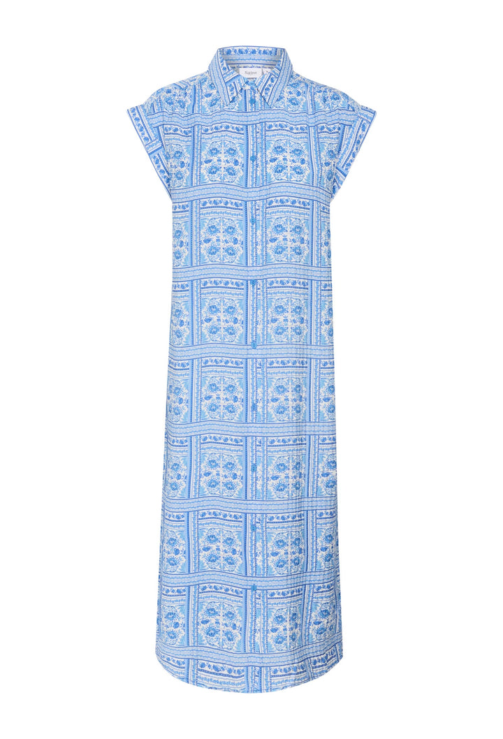 CAMPANULA PAISLEY SQUARES KAISA DRESS