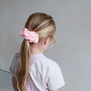 GIANT STRIPED  SCRUNCHIE PINK