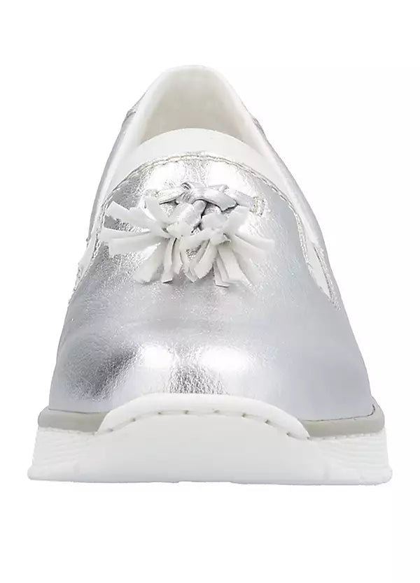 53751-90 LADIES SHOES SILVER/PLATINUM SEITL. ANFLECHTER