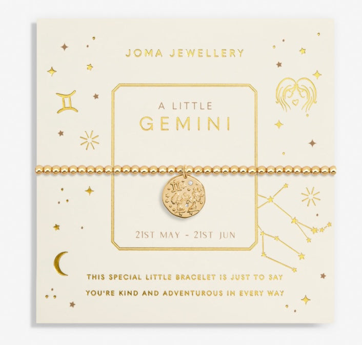 STAR SIGN A LITTLE GEMINI BRACELET