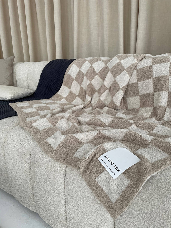 The Teddy Throw - 100% Recycled - Beige - AW23