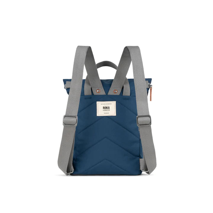 FINCHLEY A RECYCLED MEDIUM DEEPBLUE CANVAS BACKPACK