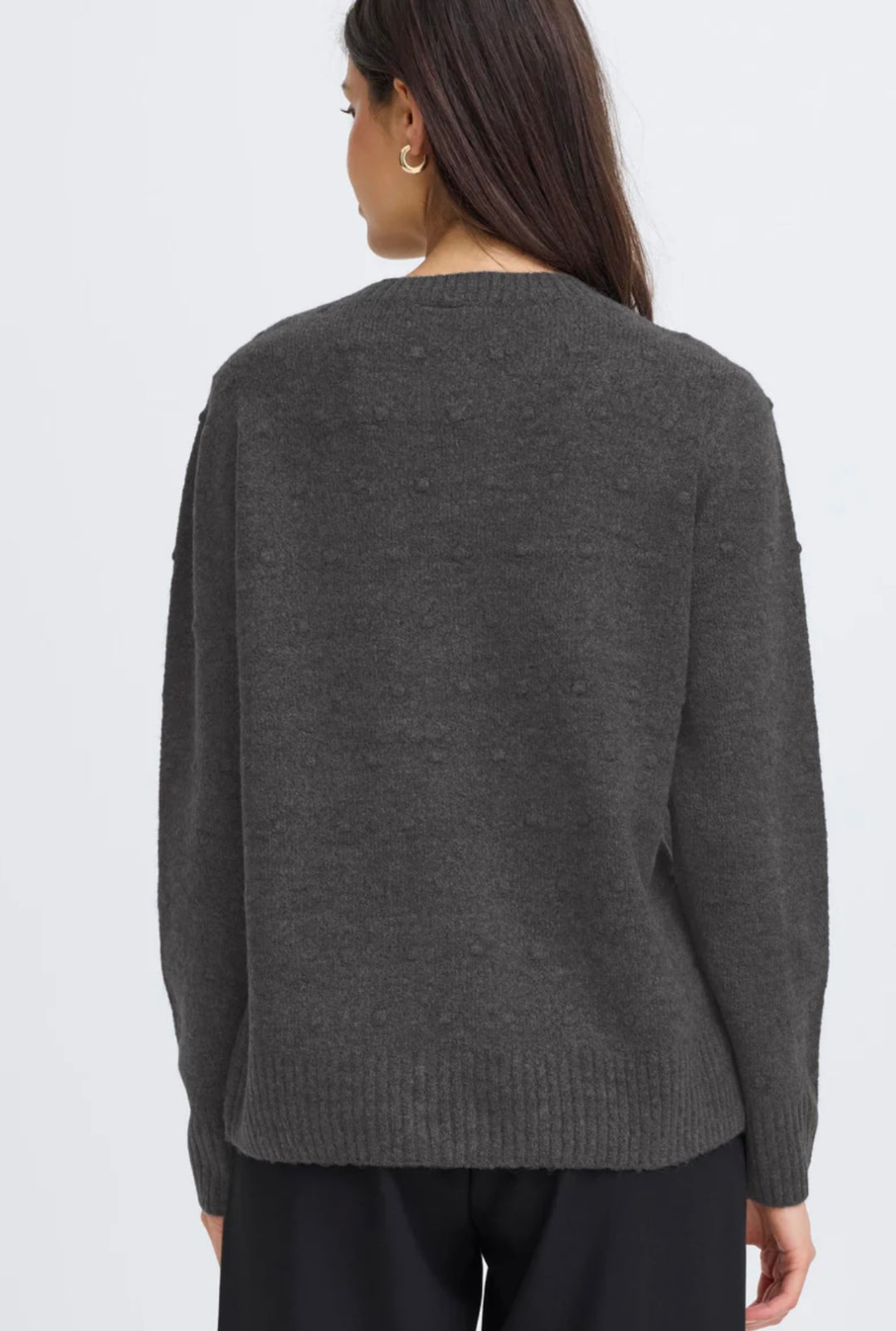 ELISE JUMPER GRAY PINSTRIPE MELANGE