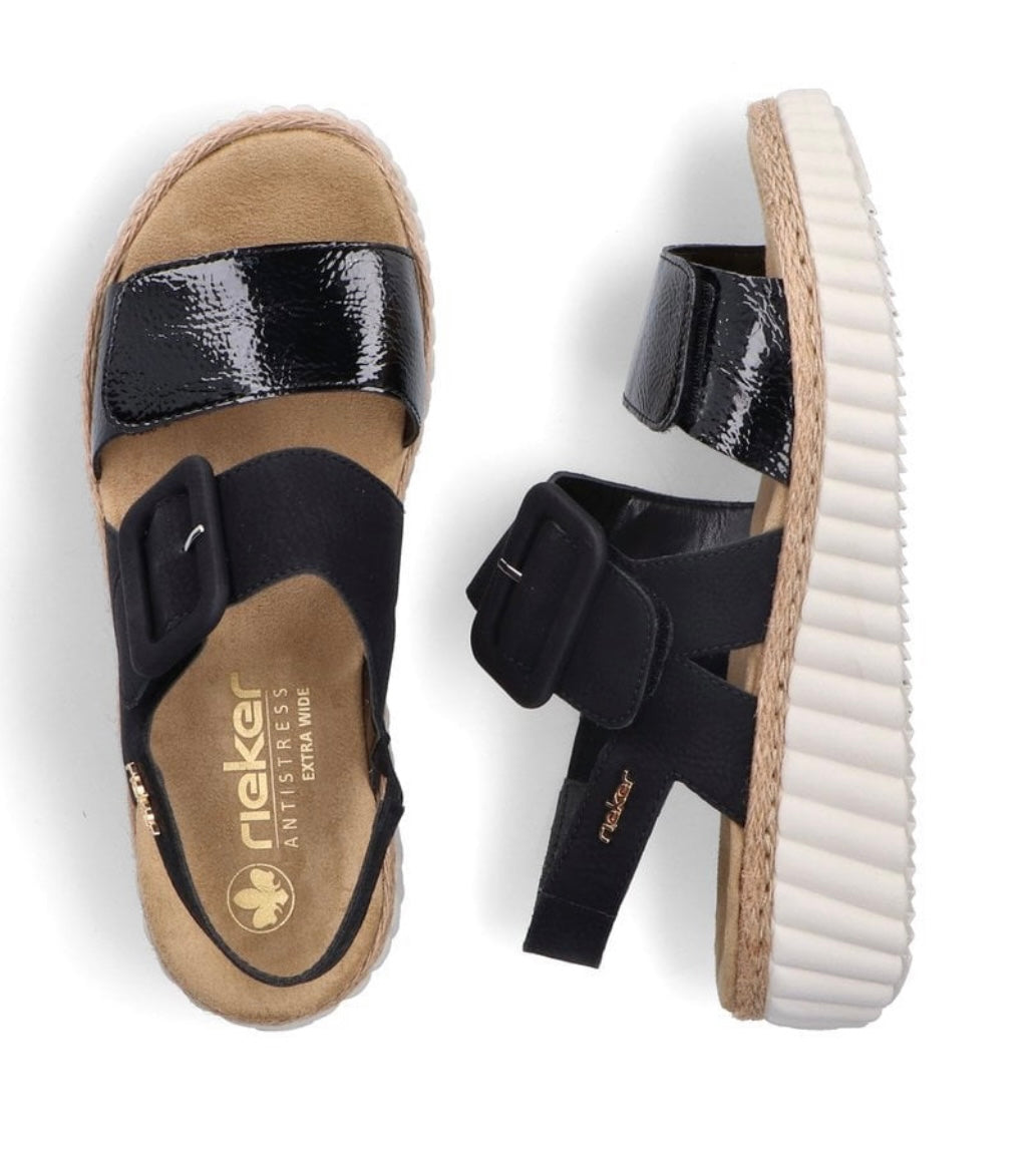 69260-00 LADIES' SANDALS BLACK SEITL. ANFLECHTER