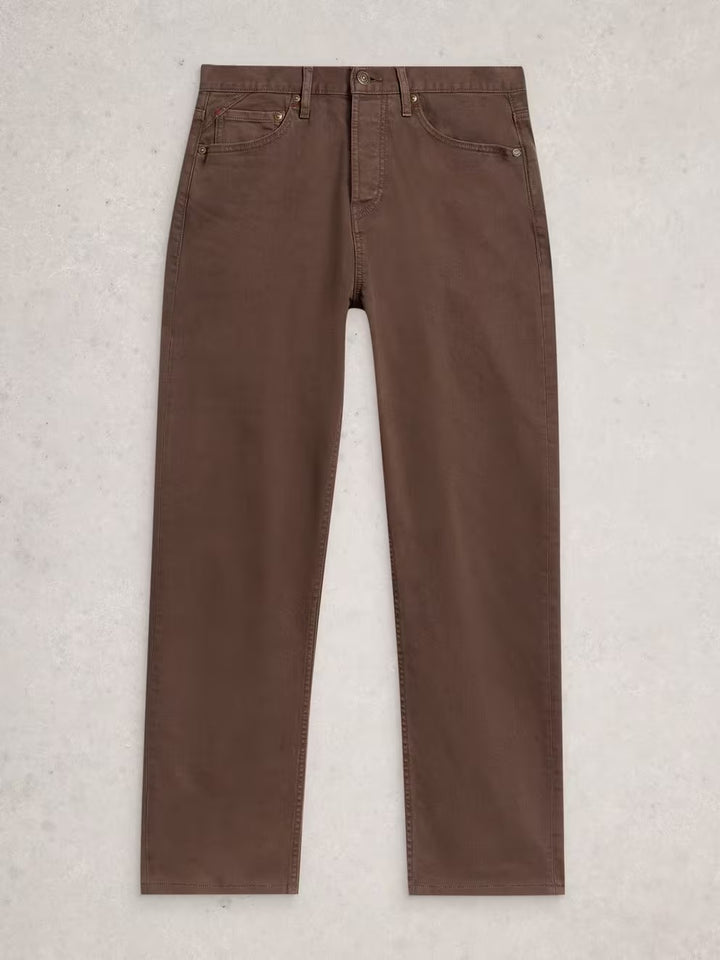 EASTWOOD GARMENT DYE JEAN MID BROWN
