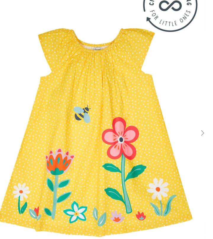 LOWEN DRESS, YELLOW SPOT / FLOWER