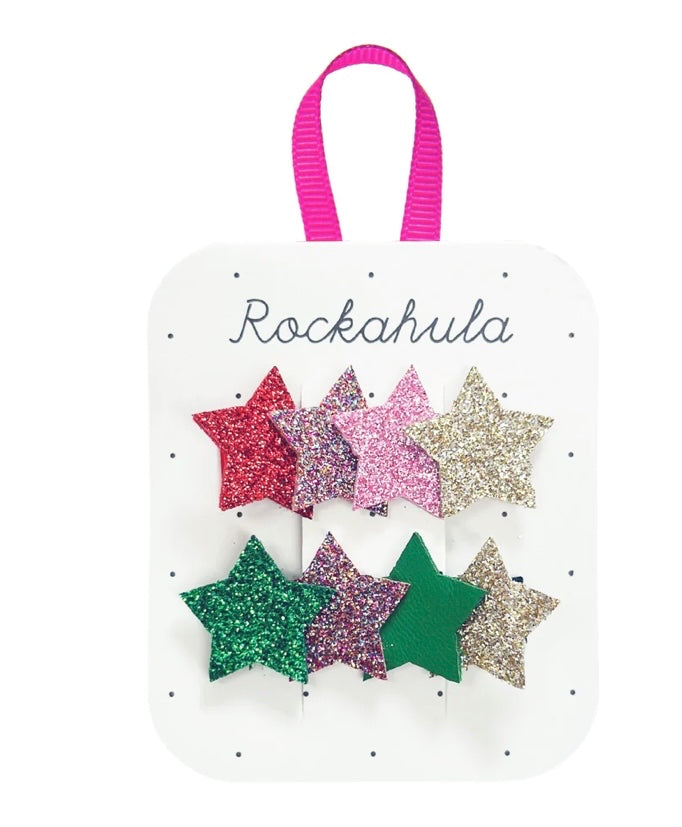 JOLLY GLITTER STAR CLIPS