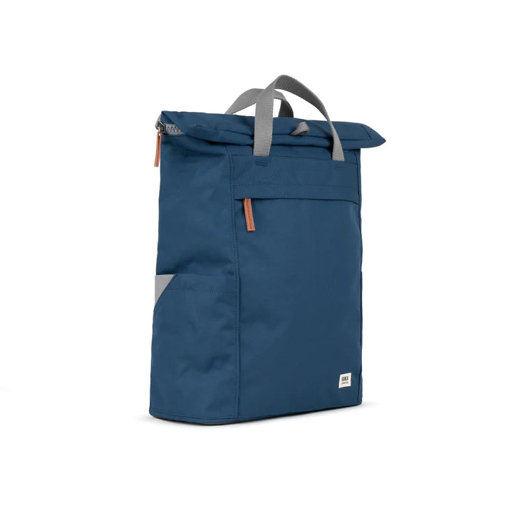 FINCHLEY A RECYCLED MEDIUM DEEPBLUE CANVAS BACKPACK