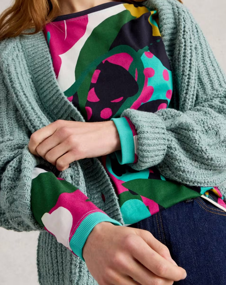 CLARA LS TEE PINK MLT