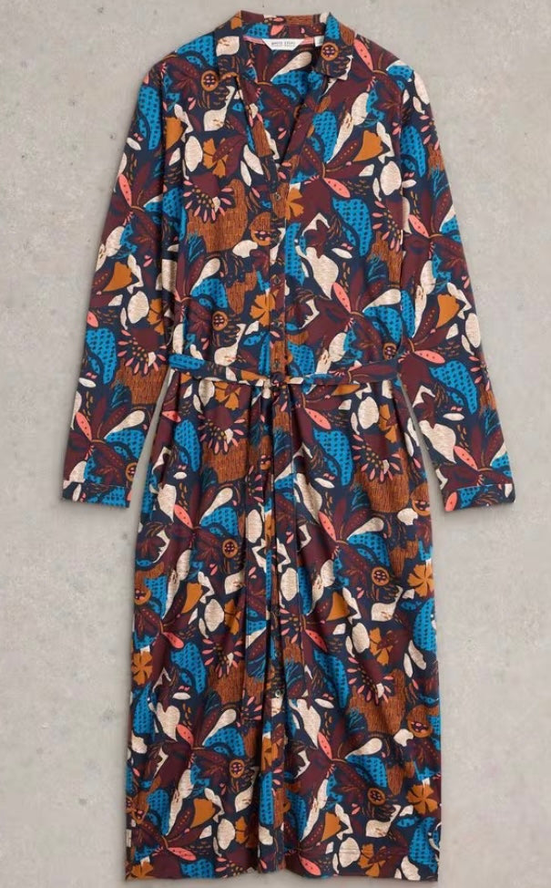 ANNIE JERSEY SHIRT DRESS