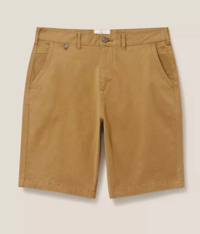 MID BROWN SUTTON ORGANIC CHINO SHORT