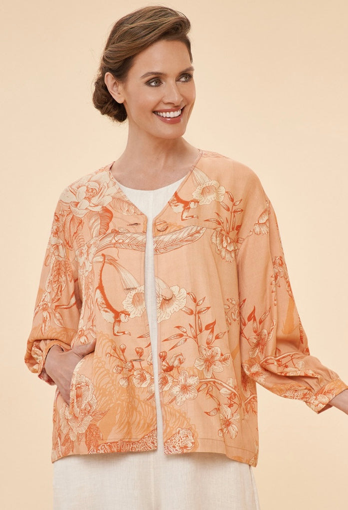 TOILE CORAL PUFF SLEEVE JACKET