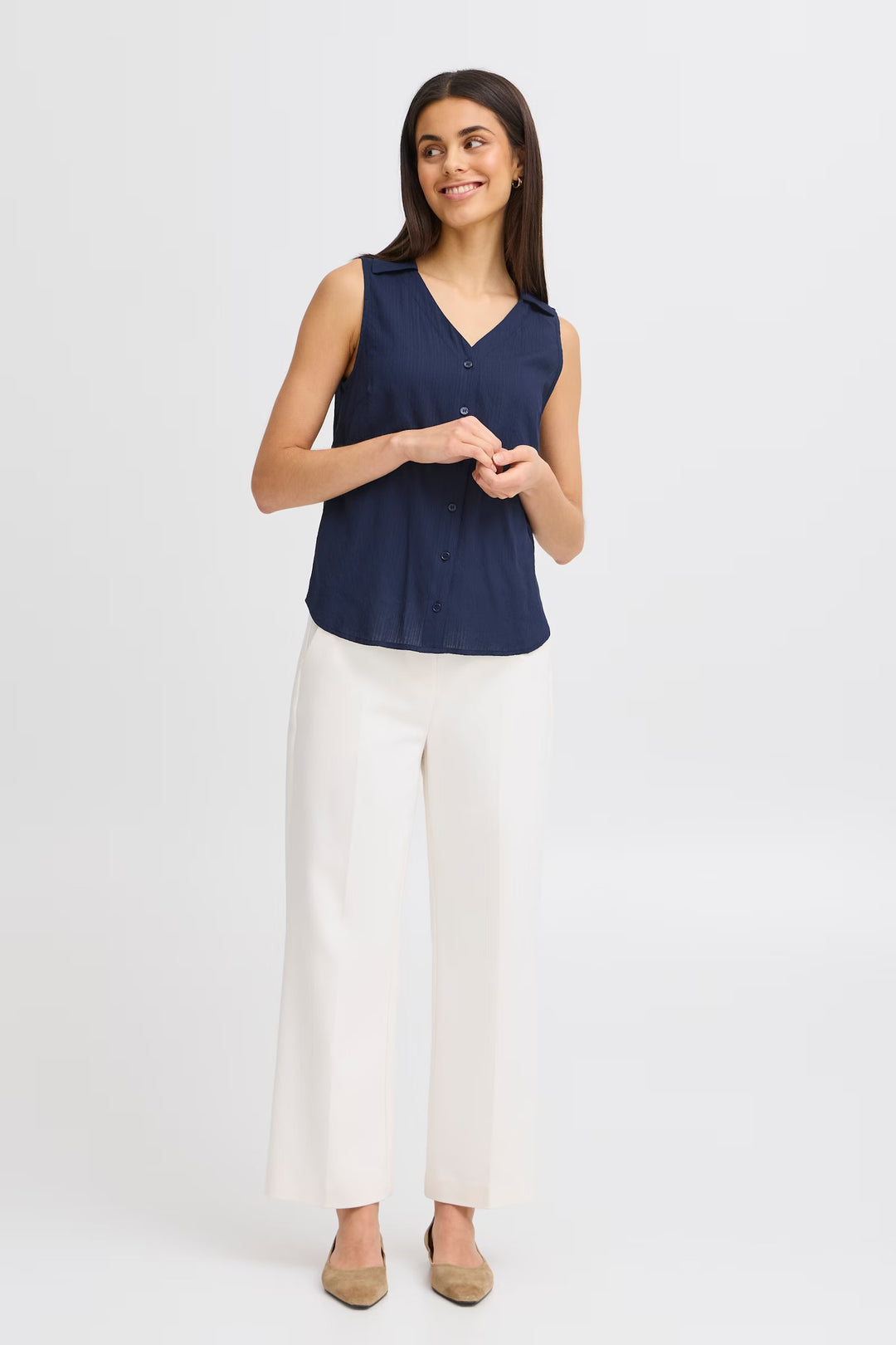 NAVY BLAZER VINA SHIRT