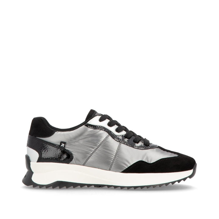 W1306-42 LADIES GREY COMBINATION SHOES