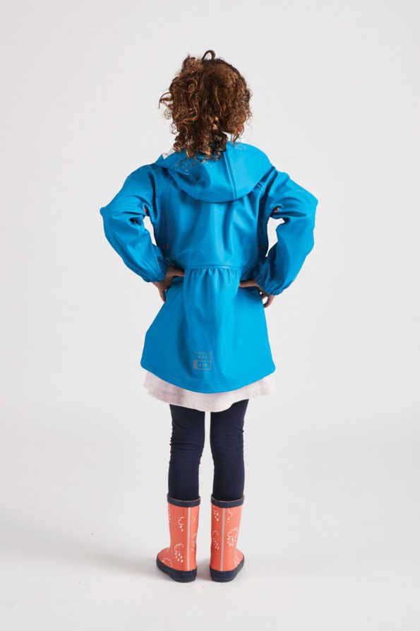 Little Girls Turquoise Rainster: 3-4yrs