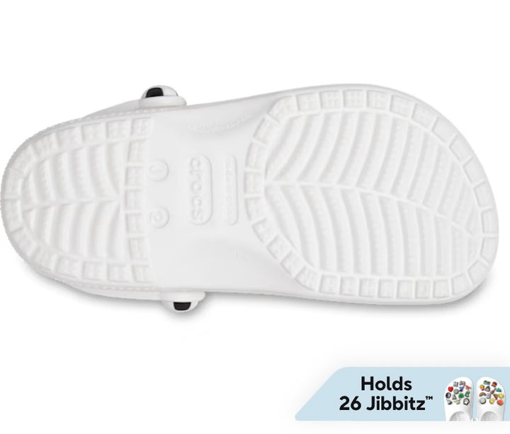 CLASSIC SOCCER BALL CLOG K WHITE/ BLACK