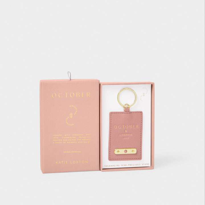 BIRTHSTONE KEYRING OCTOBER DUSTY