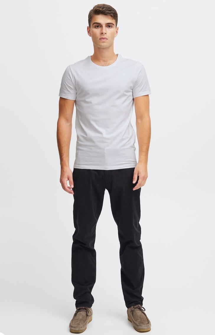 DAVID WHITE CREW NECK T-SHIRT