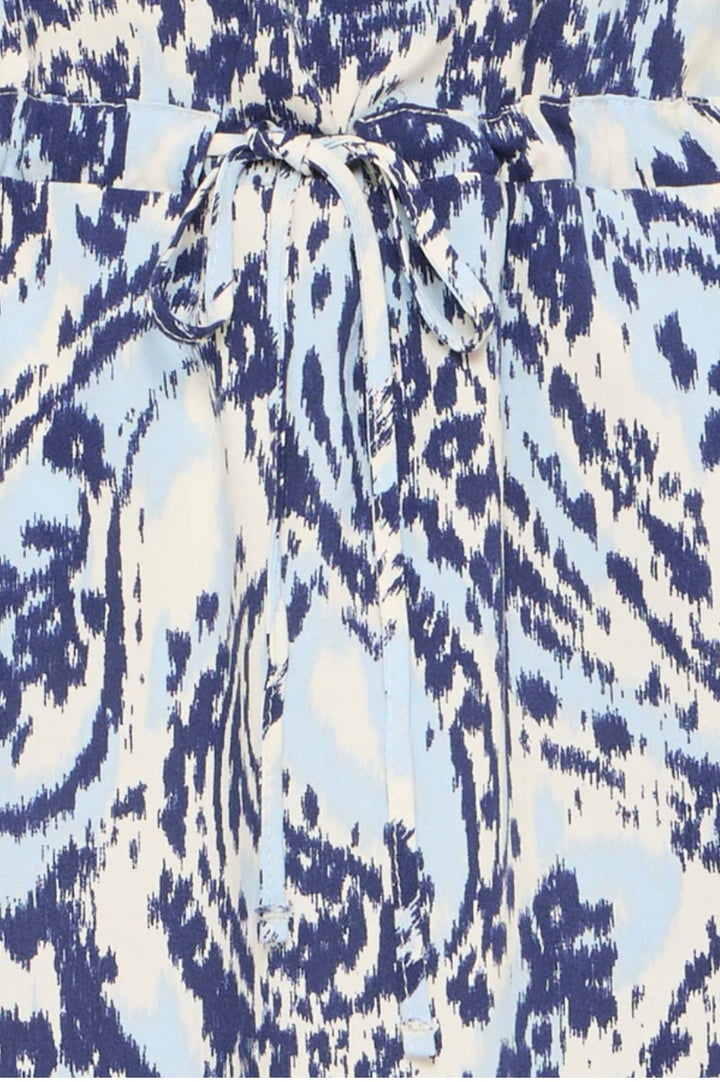 JOELLA ONECK DRESS BLUE PAISLEY