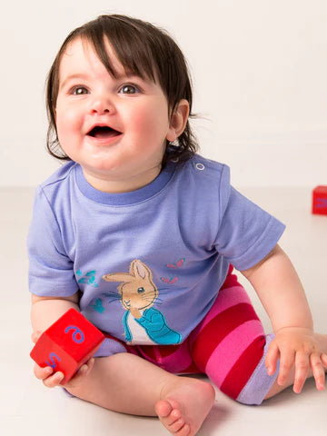 PETER RABBIT LOVE SUMMER TEE & KNITTED SHORT SET