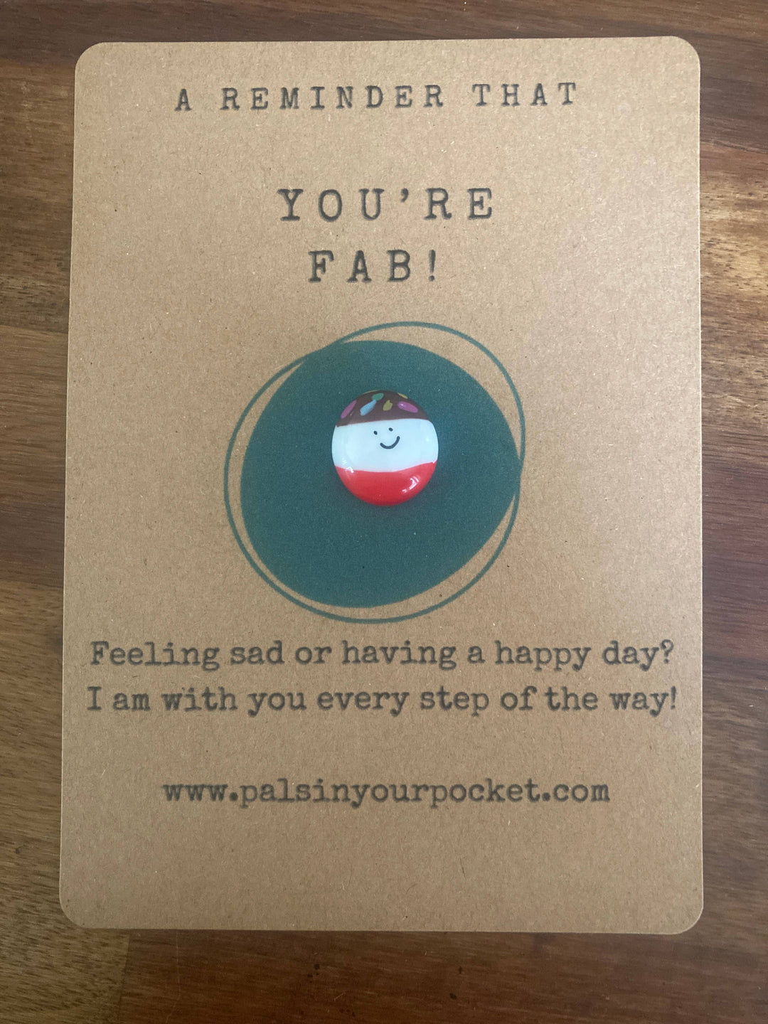Fab Lolly Of Positivity Reminder & Greeting Charm