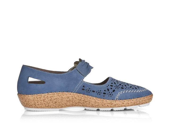 BLUE VELCRO STRAP SHOE