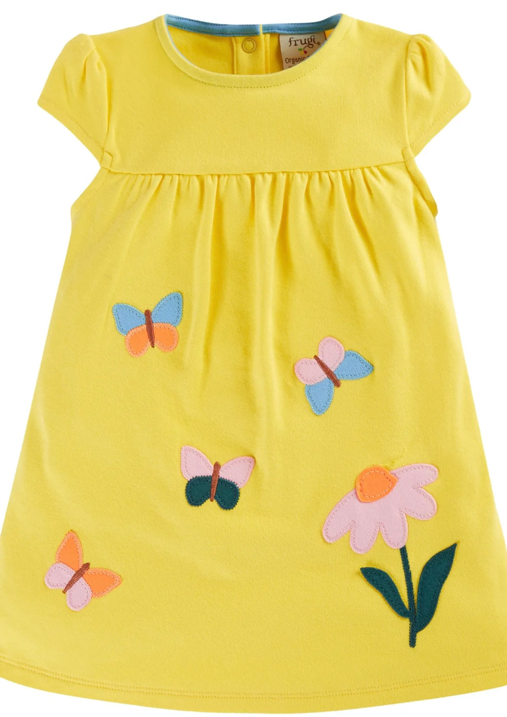 LITTLE LAYLA BANANA/ECHINACEA DRESS