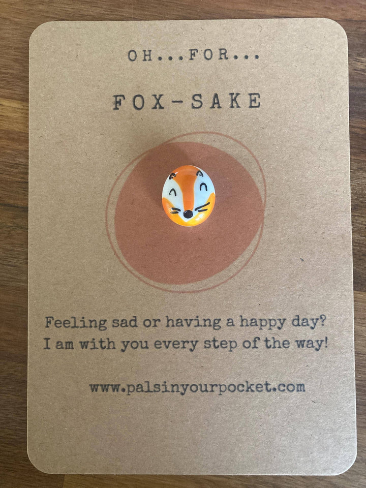 Fox Sake Pebble Charm Swear Jar For Stressed Friend