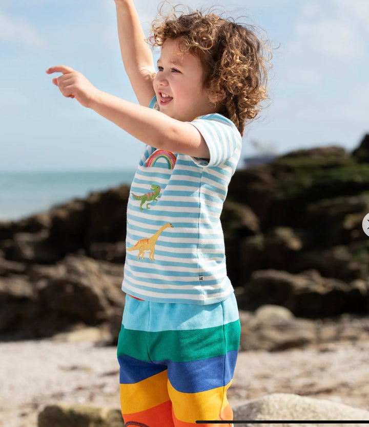 SNUGGLE CRAWLERS, BOLD AND BRIGHT STRIPE