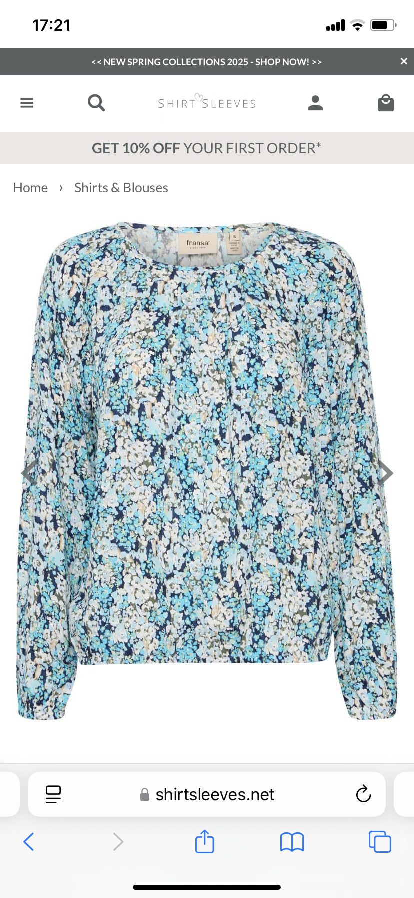 BACHELOR BLUE MIX LALU BLOUSE