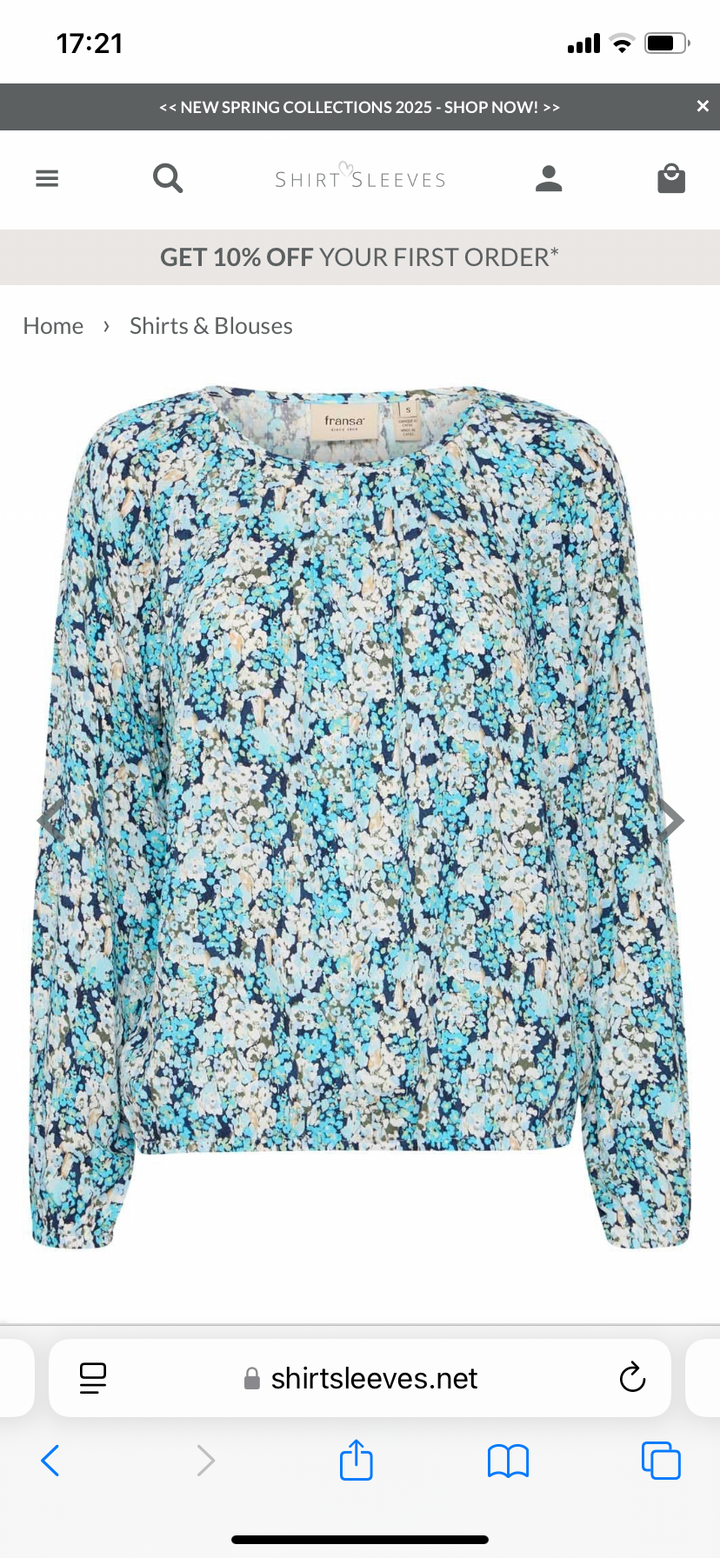 BACHELOR BLUE MIX LALU BLOUSE
