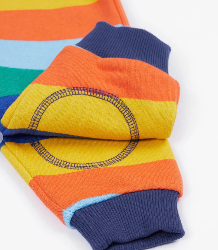 SNUGGLE CRAWLERS, BOLD AND BRIGHT STRIPE