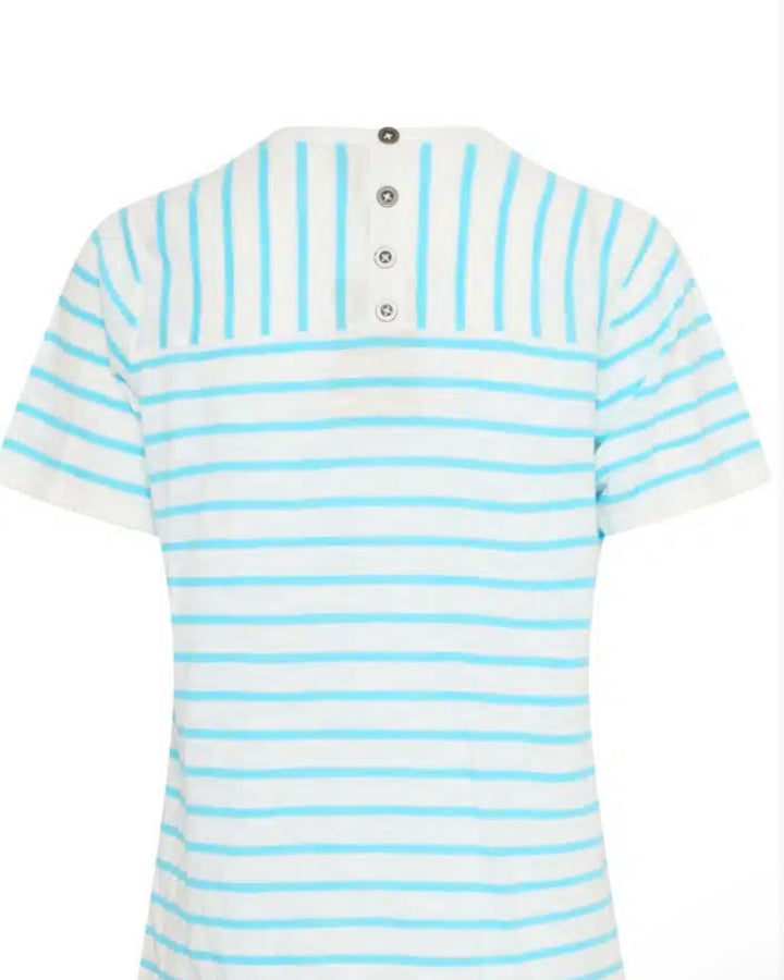 BACHELOR BUTTON MIX STRIPE LEANN PULLOVER