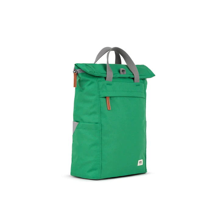FINCHLEY A RECYCLED MEDIUM MOUNTAIN GREEN CANVAS BACKPACK