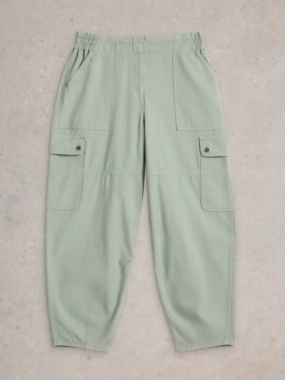 ANABEL SOFT BARREL CARGO LIGHT GREEN