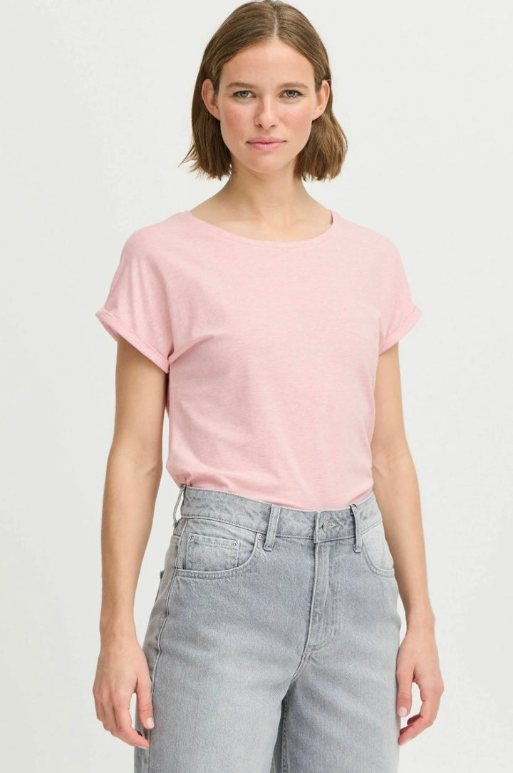 PAMILA T-SHIRT ROSEATE SPOONBILL MELANGE