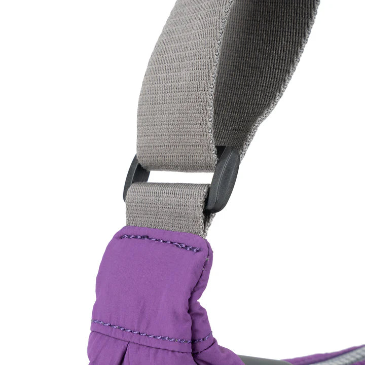 FARRINGDON TASLON PURPLE RECYCLED NYLON CROSSBODY BAG