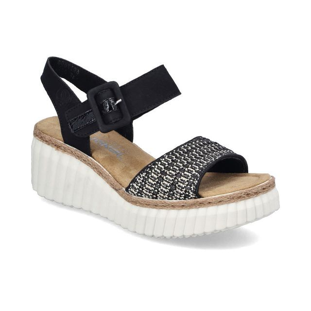 69176-00 LADIES' SANDALS BLACK SEITL. ANFLECHTER