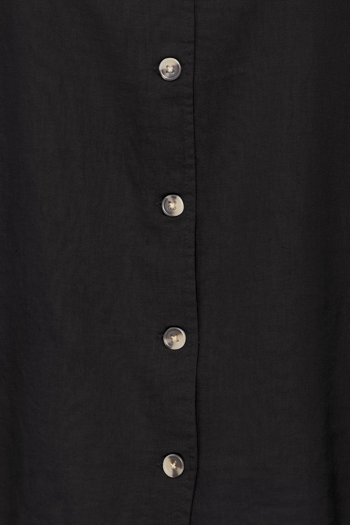 FALAKKA RUFFLE SHIRT BLACK